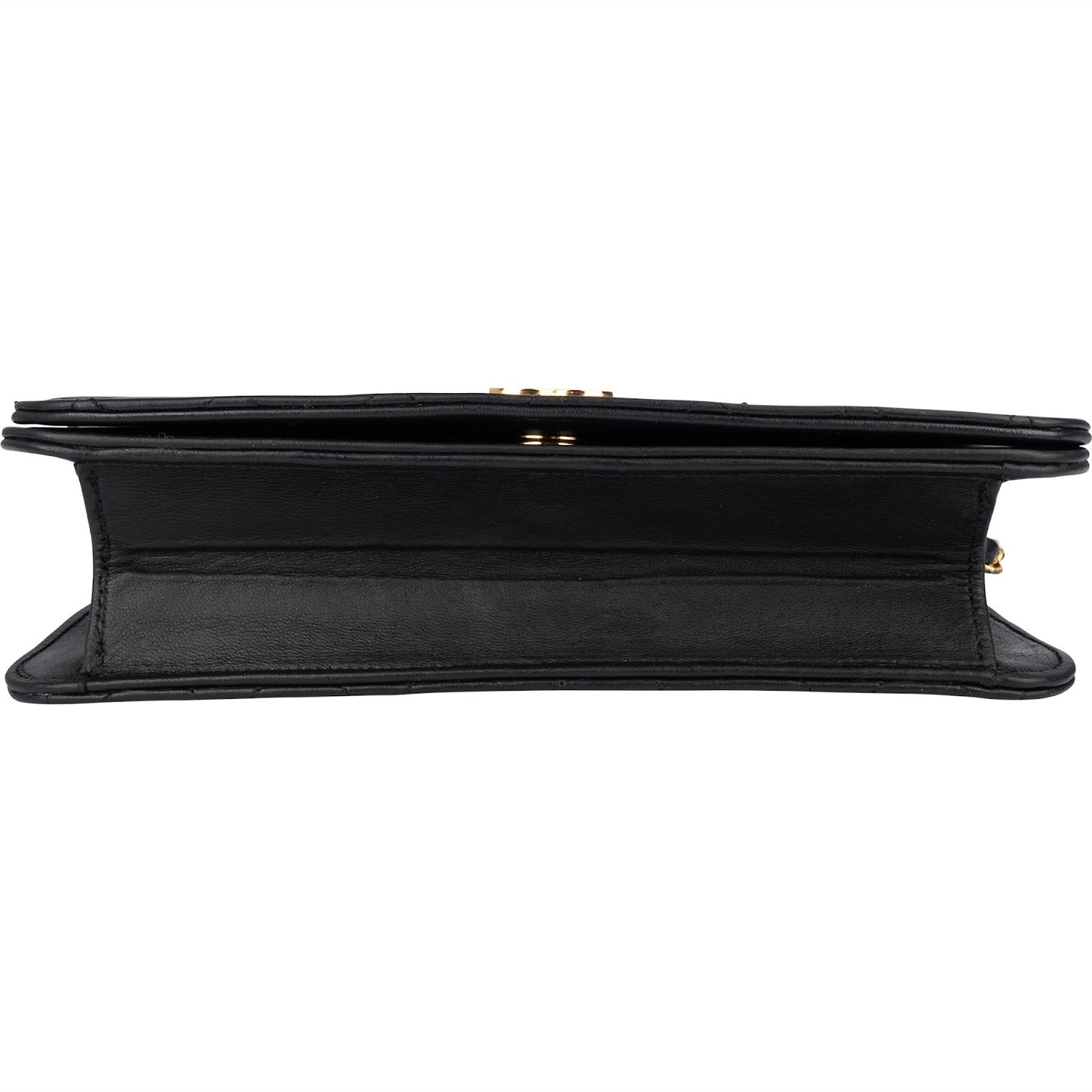 Chanel Quilted Lambskin 24K Gold Single Flap Shoulder Bag
