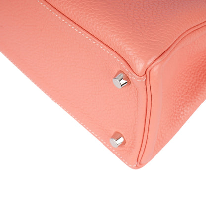 Hermès Rose Jaipur Kelly 28 Clemence Leather Handbag