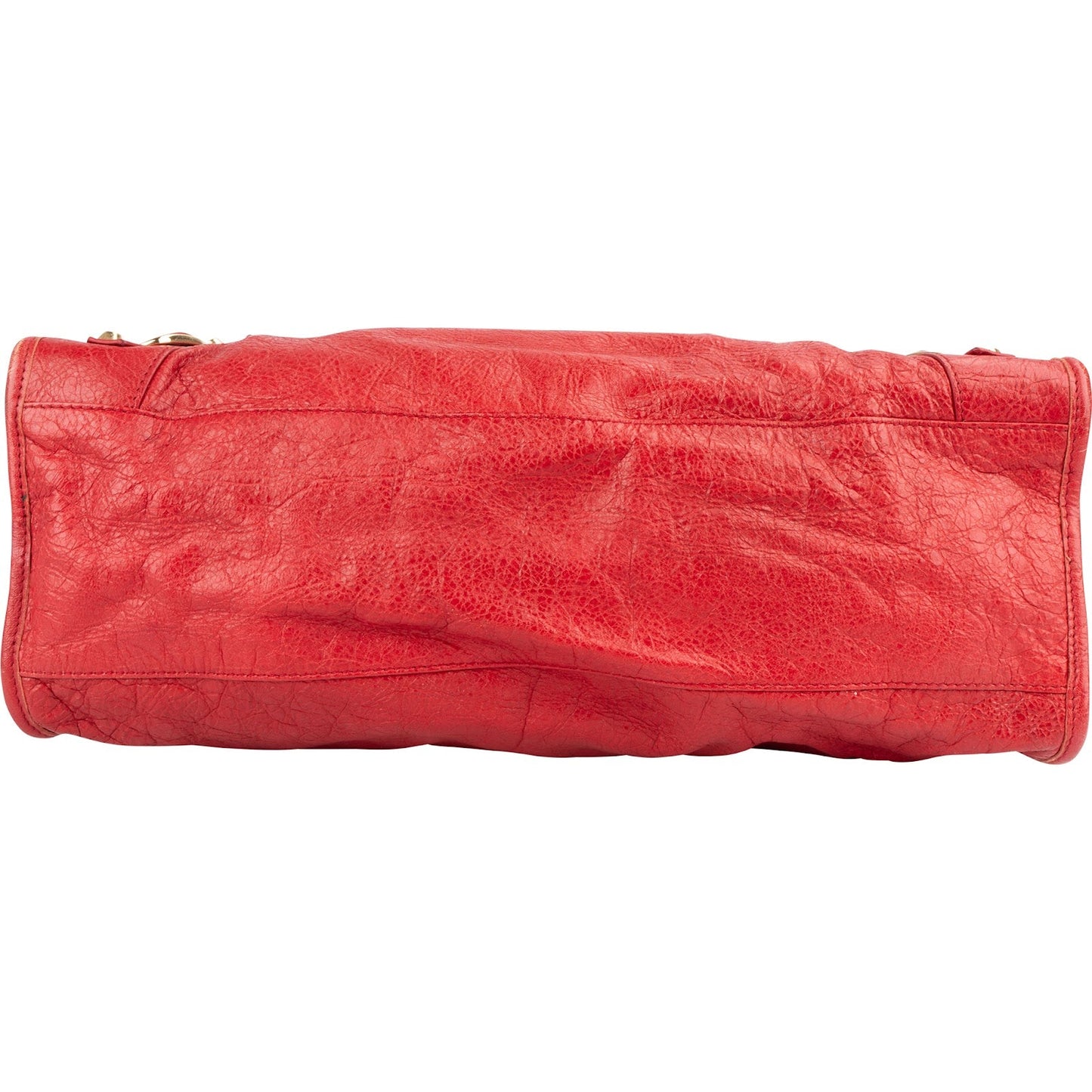 Balenciaga Red Leather City Handbag