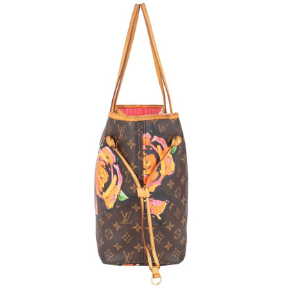 Louis Vuitton Monogram Canvas Limited Roses Neverfull MM Shoulder Bag
