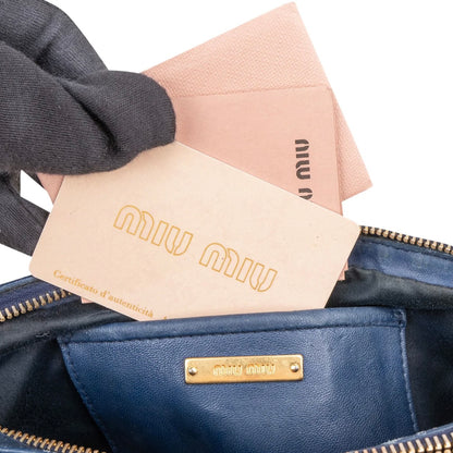 Miu Miu Matelassé Leather Camera Crossbody Bag