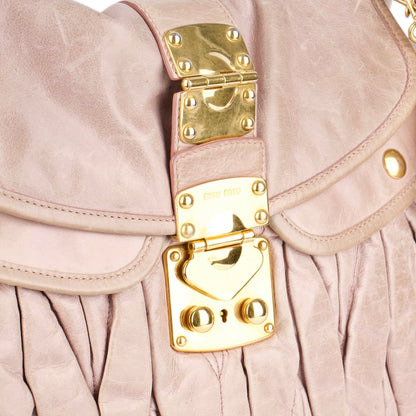 Miu Miu Matalassé Leather Handbag
