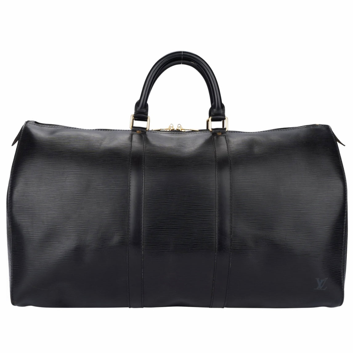 Louis Vuitton Noir Epi Leather Keepall 50