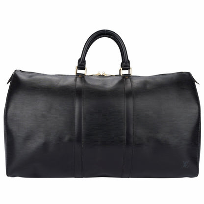 Louis Vuitton Noir Epi Leather Keepall 50
