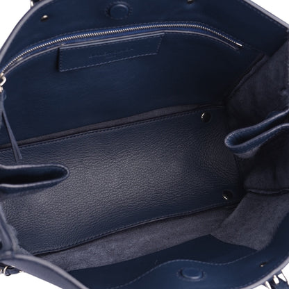 Balenciaga Blue Leather Paper Handbag