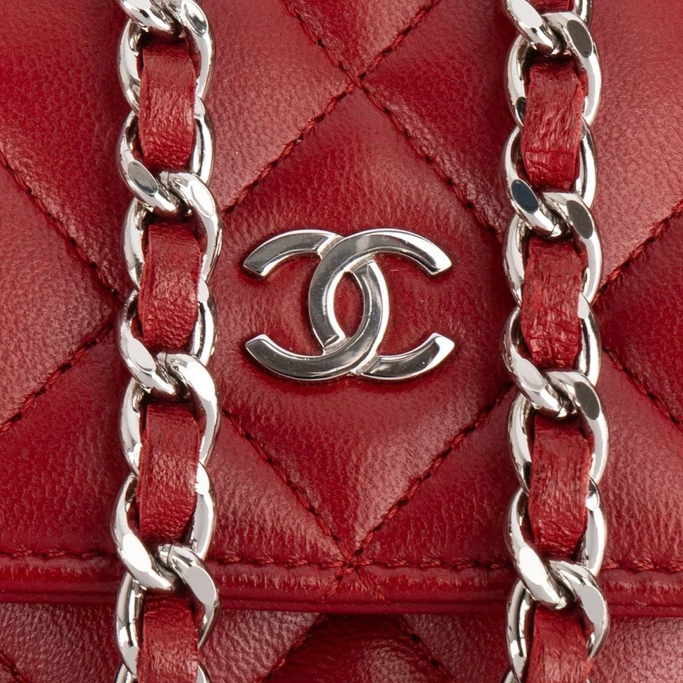 Chanel Quilted Lambskin Wallet On Chain Crossbody Bag