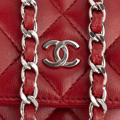 Chanel Quilted Lambskin Wallet On Chain Crossbody Bag