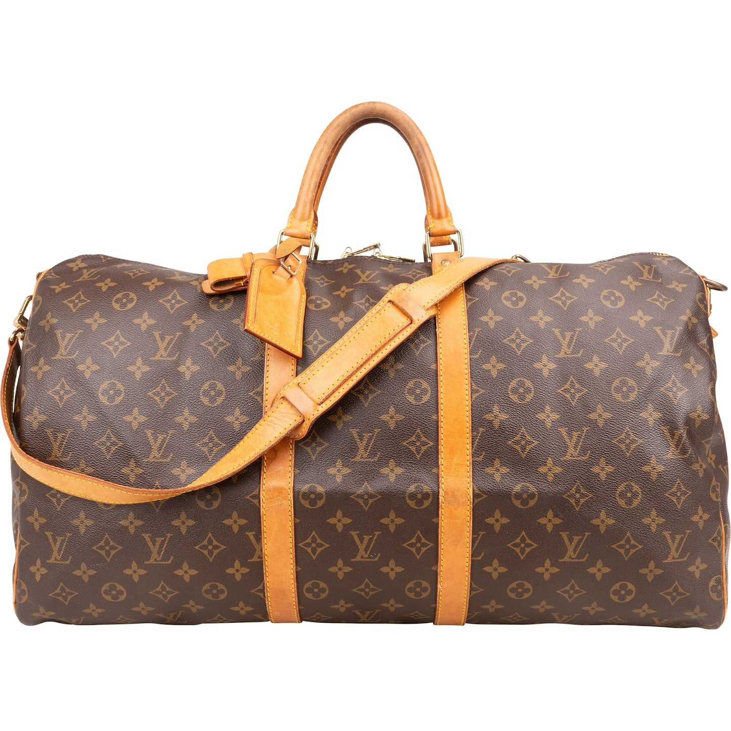 Louis Vuitton Monogram Canvas Keepall 55 Bandoulière Travel Bag