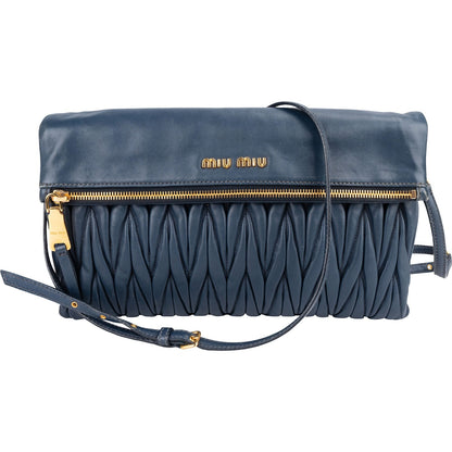 Miu Miu Matelassé Nappa Leather Flap Crossbody Bag