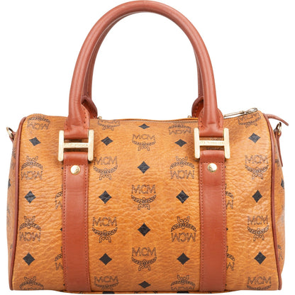MCM Monogram Visetos Boston Handbag