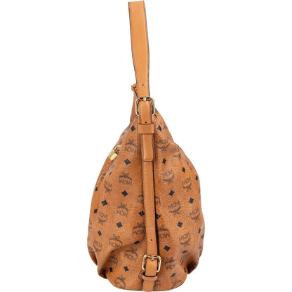 MCM Monogram Visetos Hobo Shoulder Bag