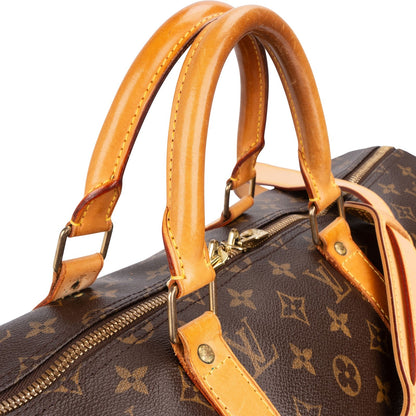 Louis Vuitton Monogram Canvas Keepall 50 Bandoulière Travel Bag