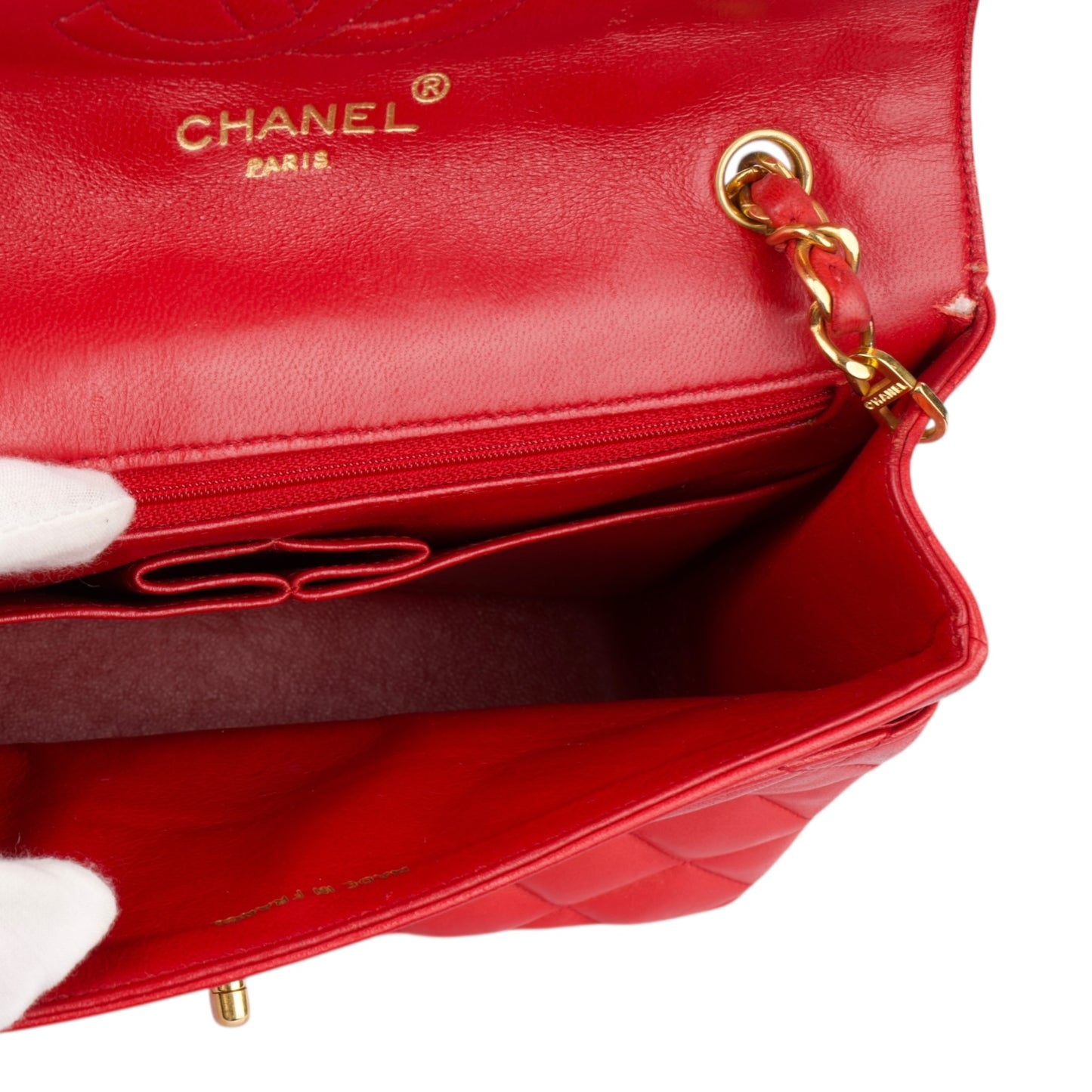 Chanel Quilted Lambskin 24K Gold Single Flap Crossbody Bag