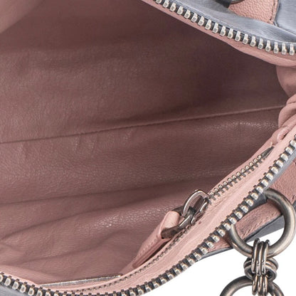 Prada Black Leather Triangle Butterfly Handbag