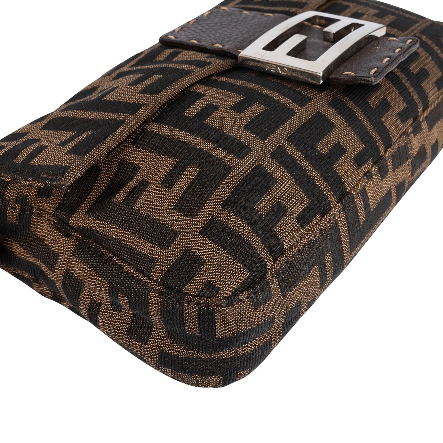 Fendi Monogram FF Baguette  Shoulder Bag