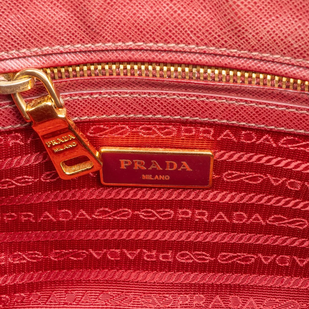 Prada Saffiano Leather Small Galleria Handbag