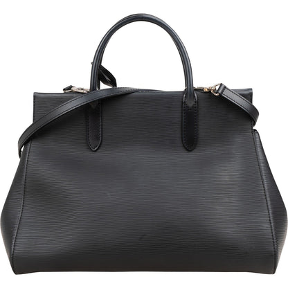 Louis Vuitton Noir Epi Leather Marly MM Handbag M94612