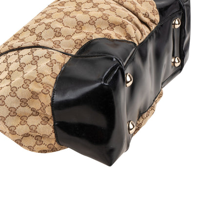 Gucci Monogram GG Canvas Marron Tote Shoulder Bag