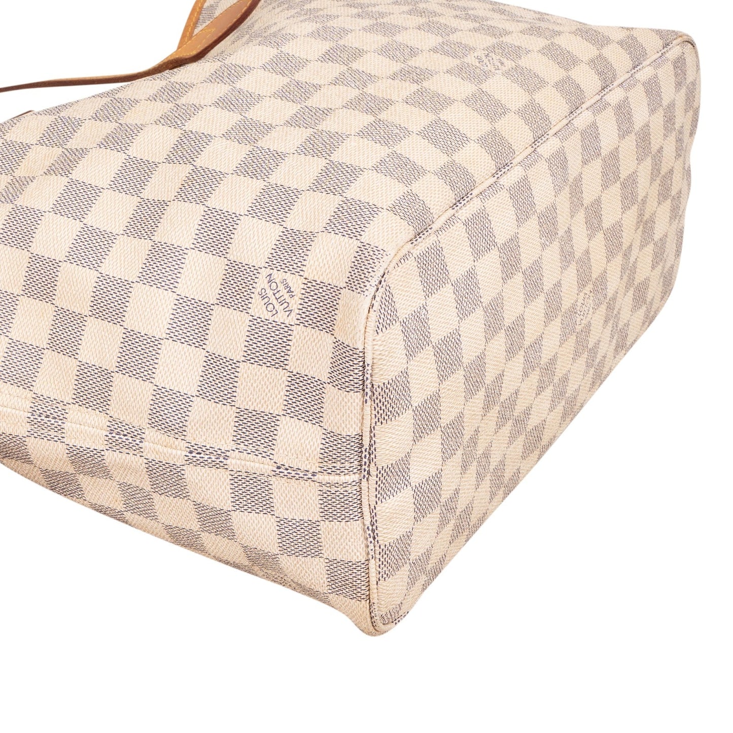 Louis Vuitton Monogram Damier Azur Canvas Neverfull MM Shoulder Bag