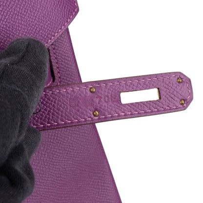 Hermès Violet Epsom Leather Birkin 35 Handbag