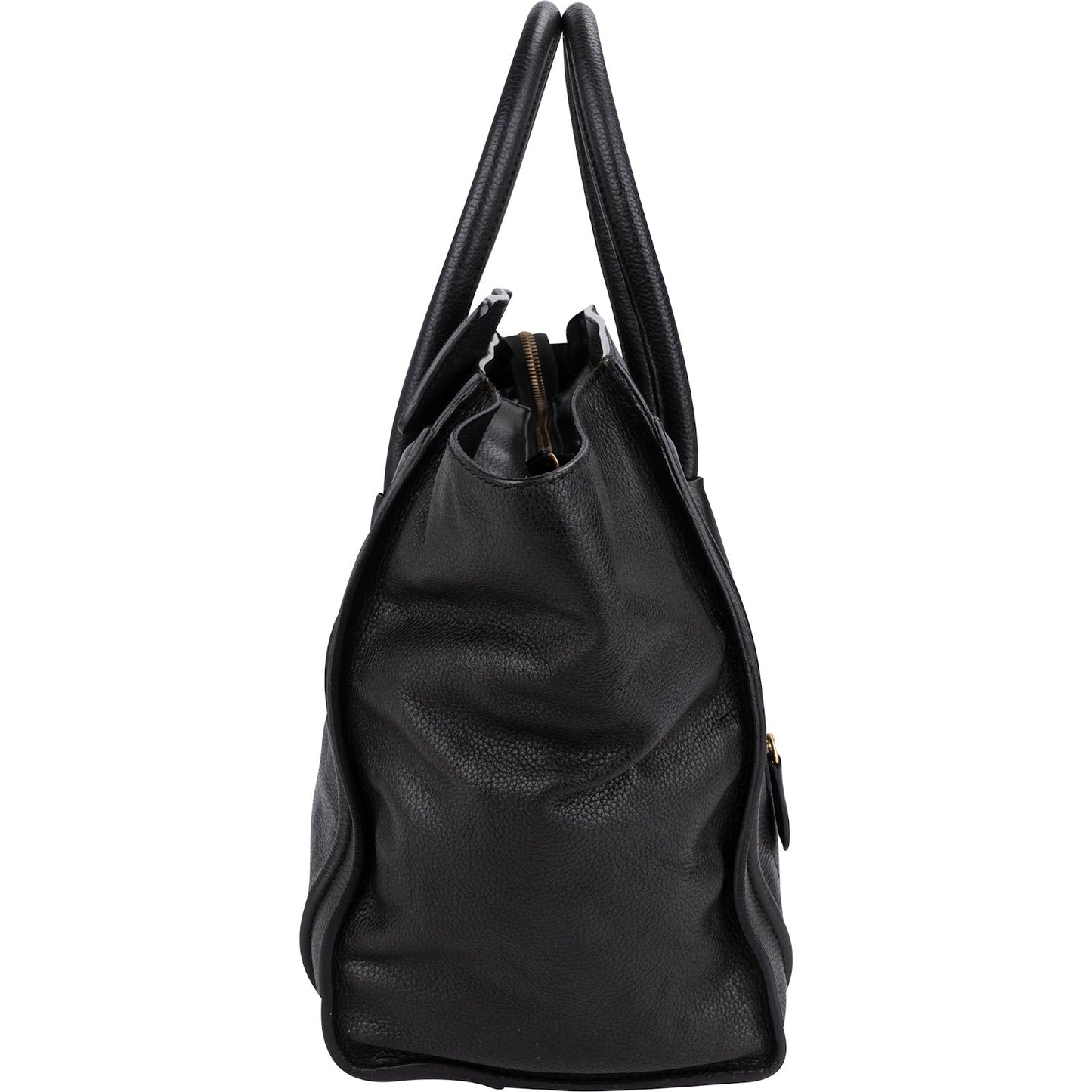 Céline Grained Calfskin Luggage Handbag