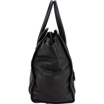 Céline Grained Calfskin Luggage Handbag