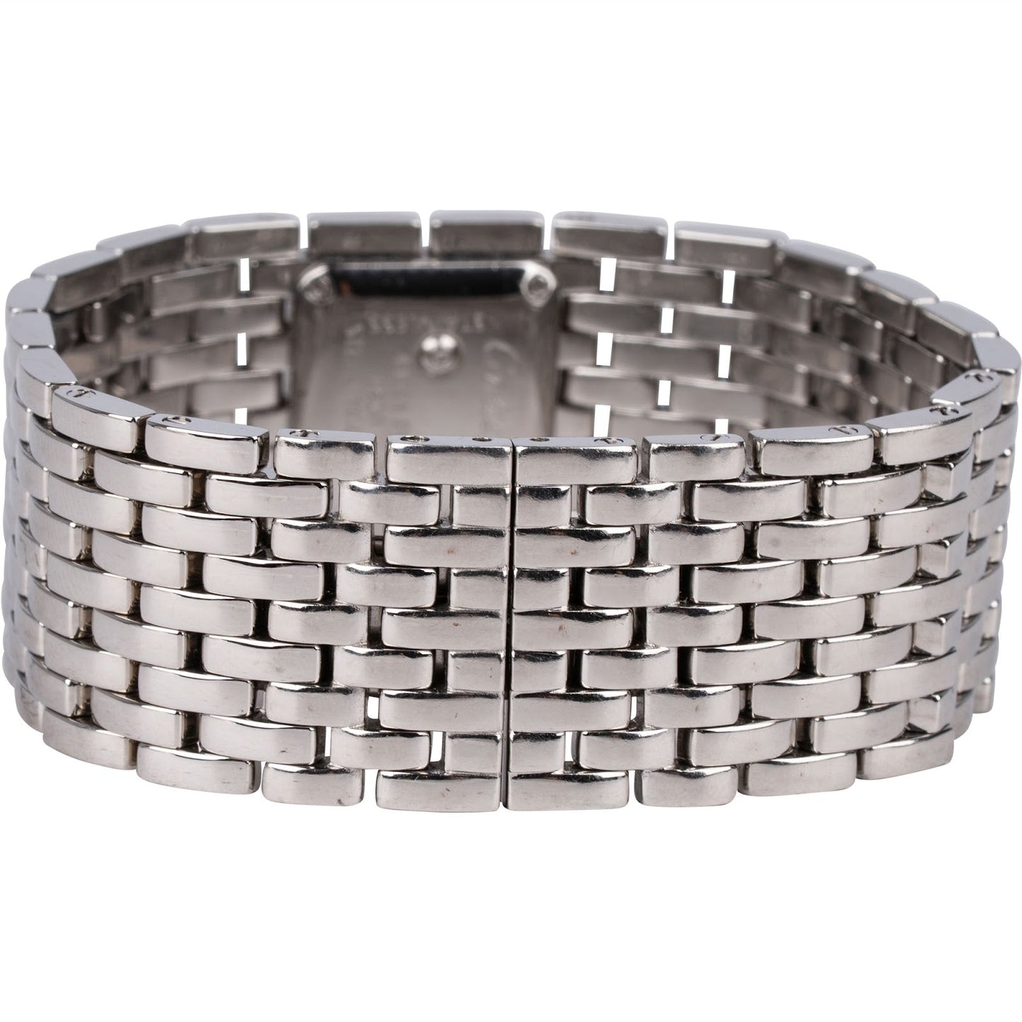 Cartier Silver Tone Tank Française 2384 Women Watch