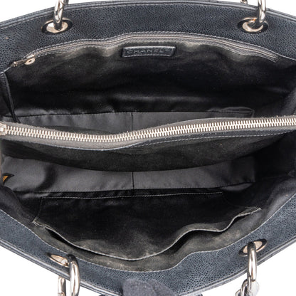 Chanel Quilted Caviar Leather Grand Shopping Tote Shoulder Bag