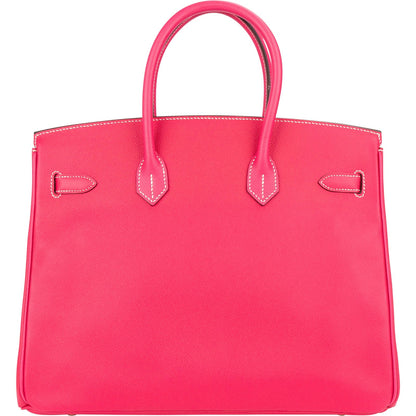 Hermès Rose Tyrien Epsom Leather Birkin 35 Handbag