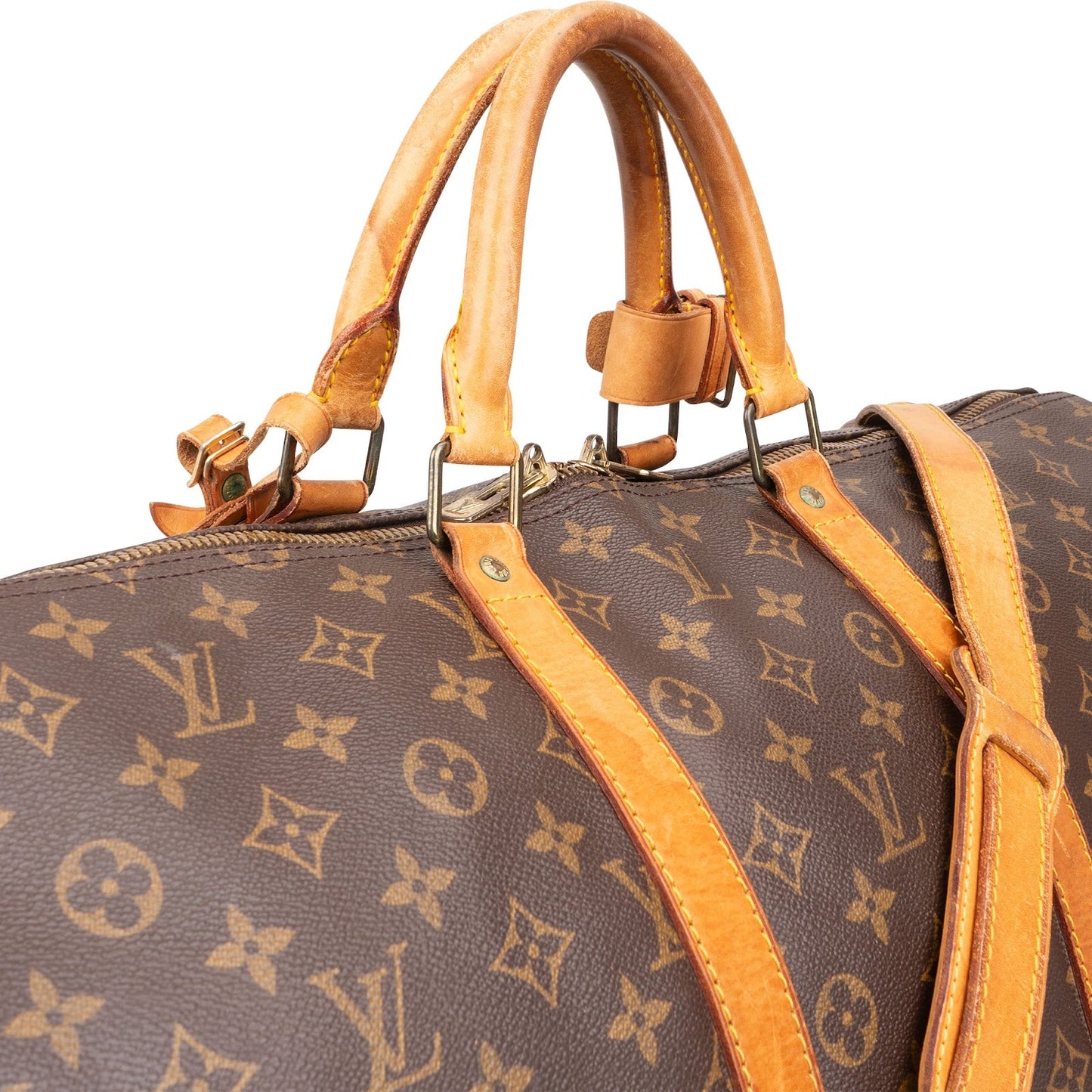 Louis Vuitton Monogram Canvas Keepall 55 Bandoulière Travel Bag