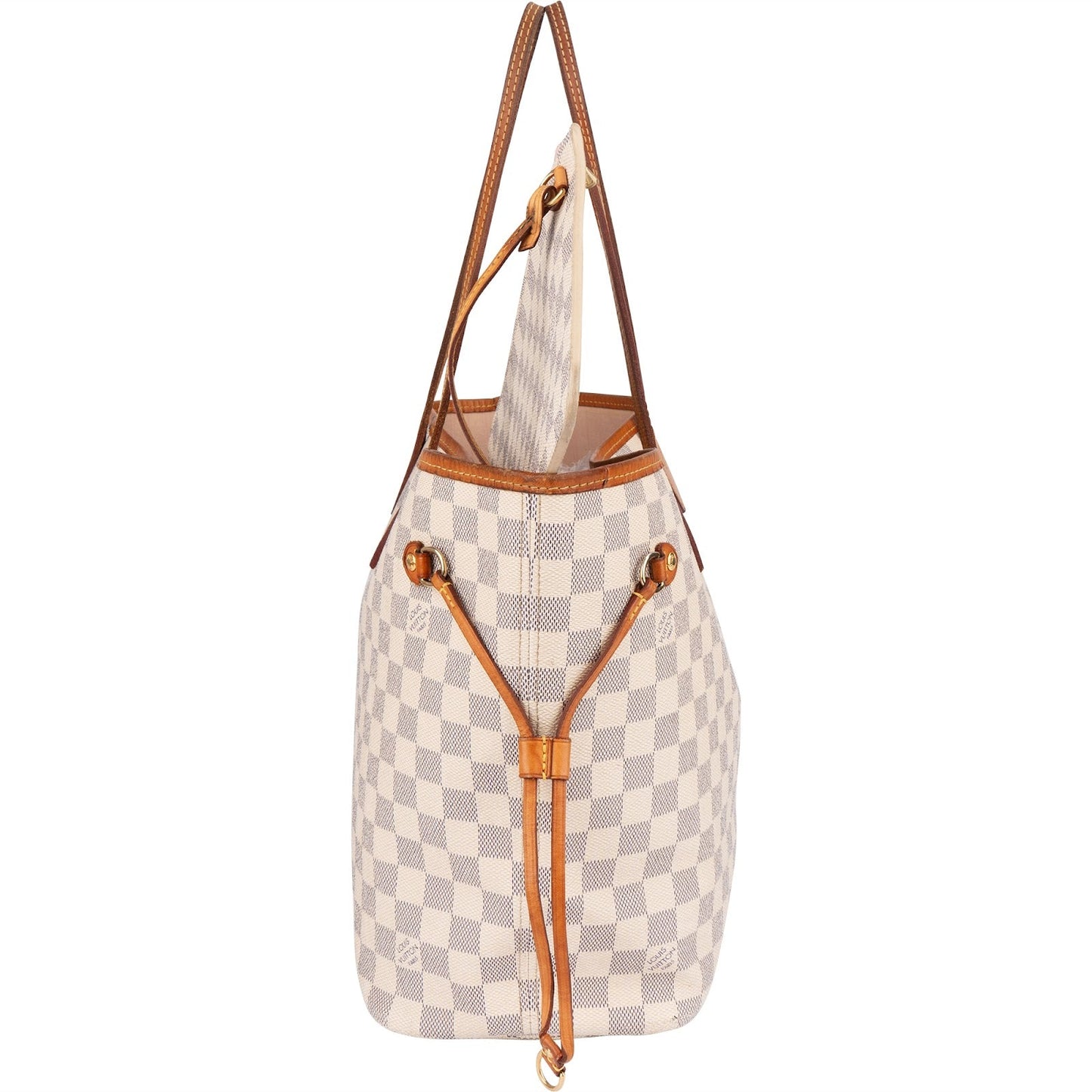 Louis Vuitton Monogram Damier Azur Neverfull MM Shoulder Bag