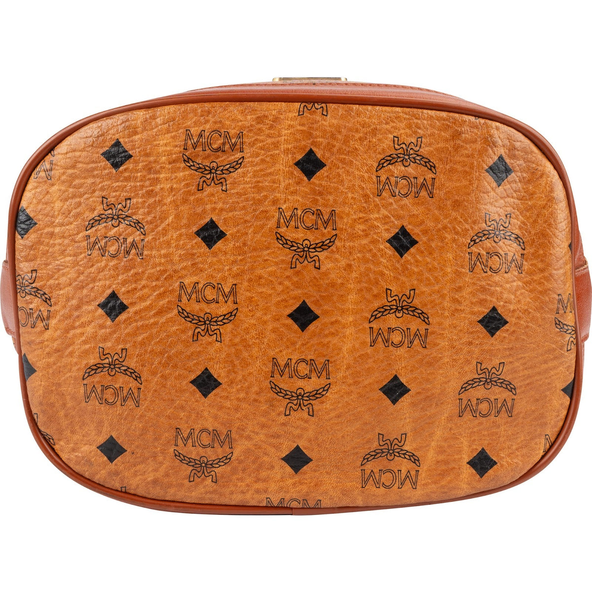 MCM Monogram Visetos Drawstring Bucket Crossbody Bag