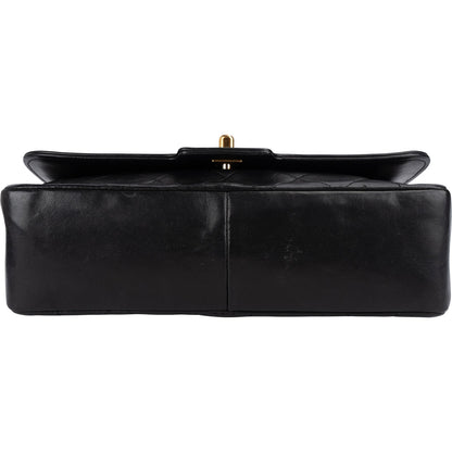Chanel Quilted Lambskin 24K Gold Single Flap Crossbody Bag