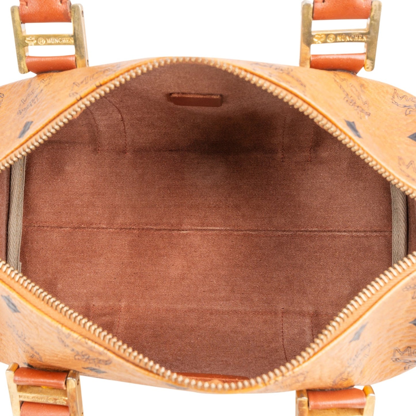MCM Monogram Visetos Boston Handbag