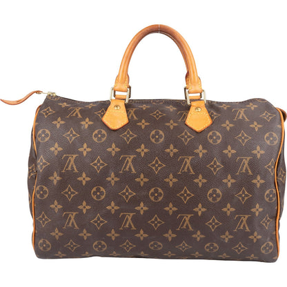 Louis Vuitton Monogram Canvas Speedy 35 Handbag