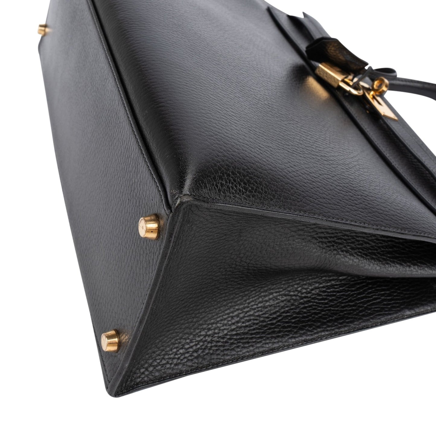 Hermès Ardennes  Leather Kelly 35 Sellier Handbag GHW