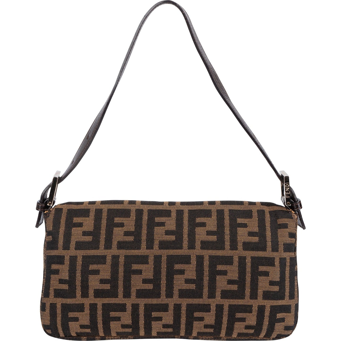 Fendi Monogram Zucca Baguette Shoulder Bag