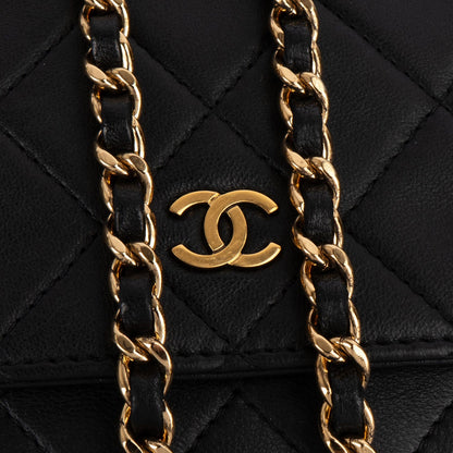 Chanel Quilted Lambskin Wallet On Chain Crossbody Bag