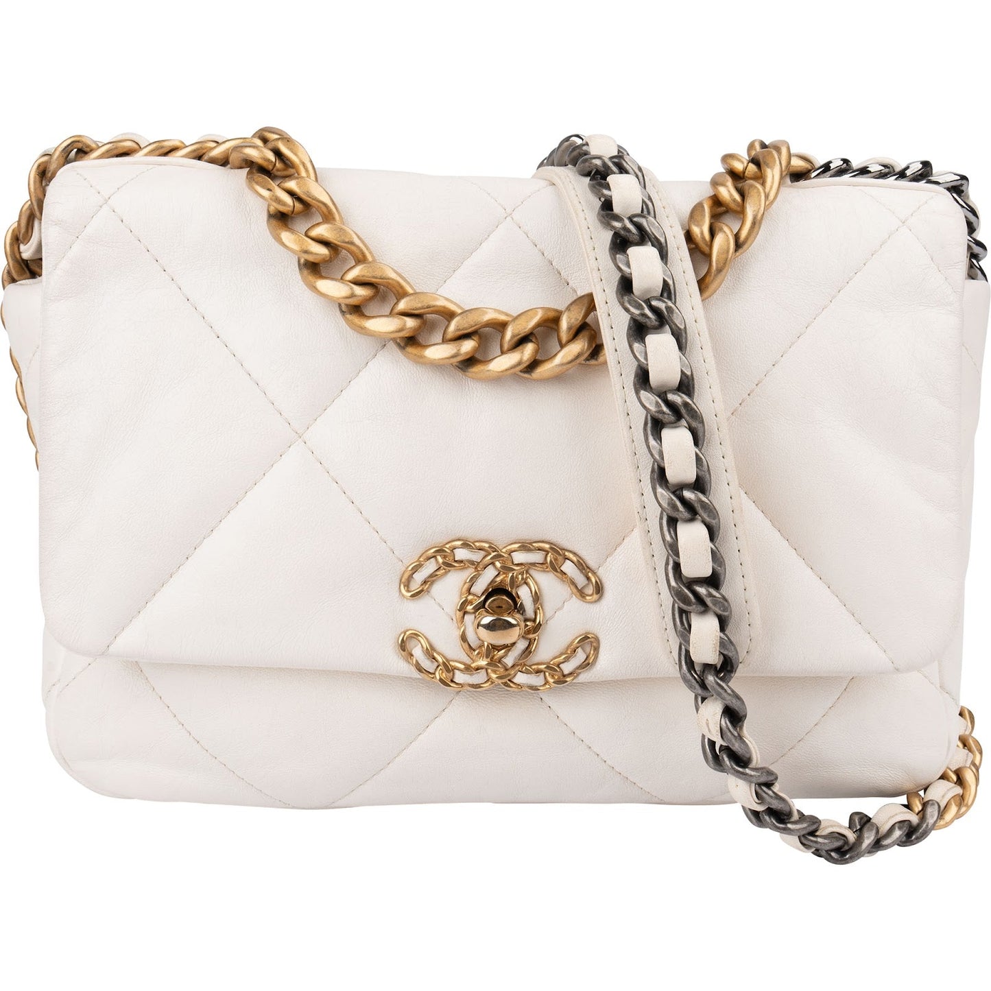 Chanel 19 Quilted Lambskin Chanel Single Flap Crossbody Bag