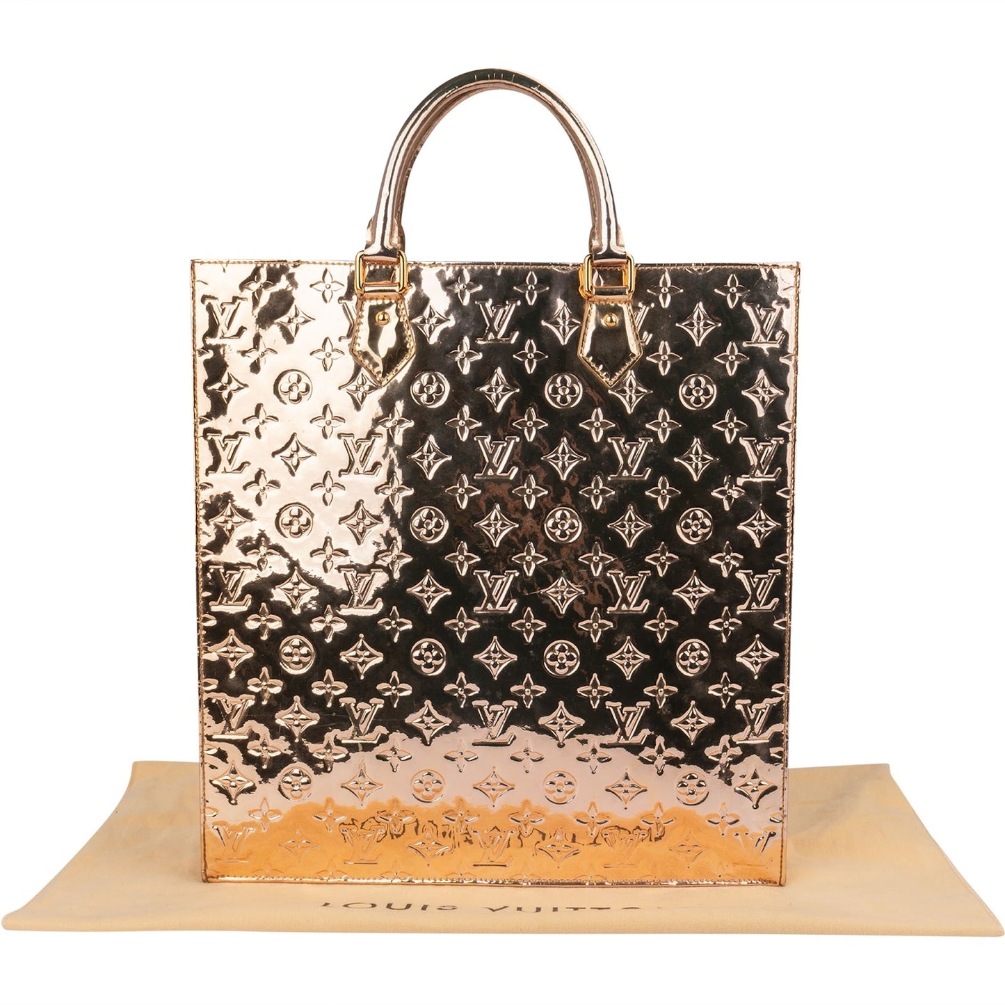 Louis Vuitton Limited Monogram Miroir Metallic Sac Plat Handbag