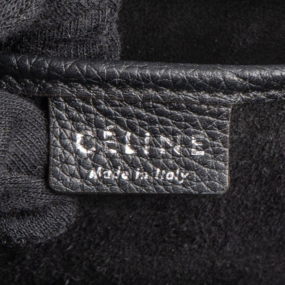 Celine Grained Leather Luggage Nano Crossbody Handbag