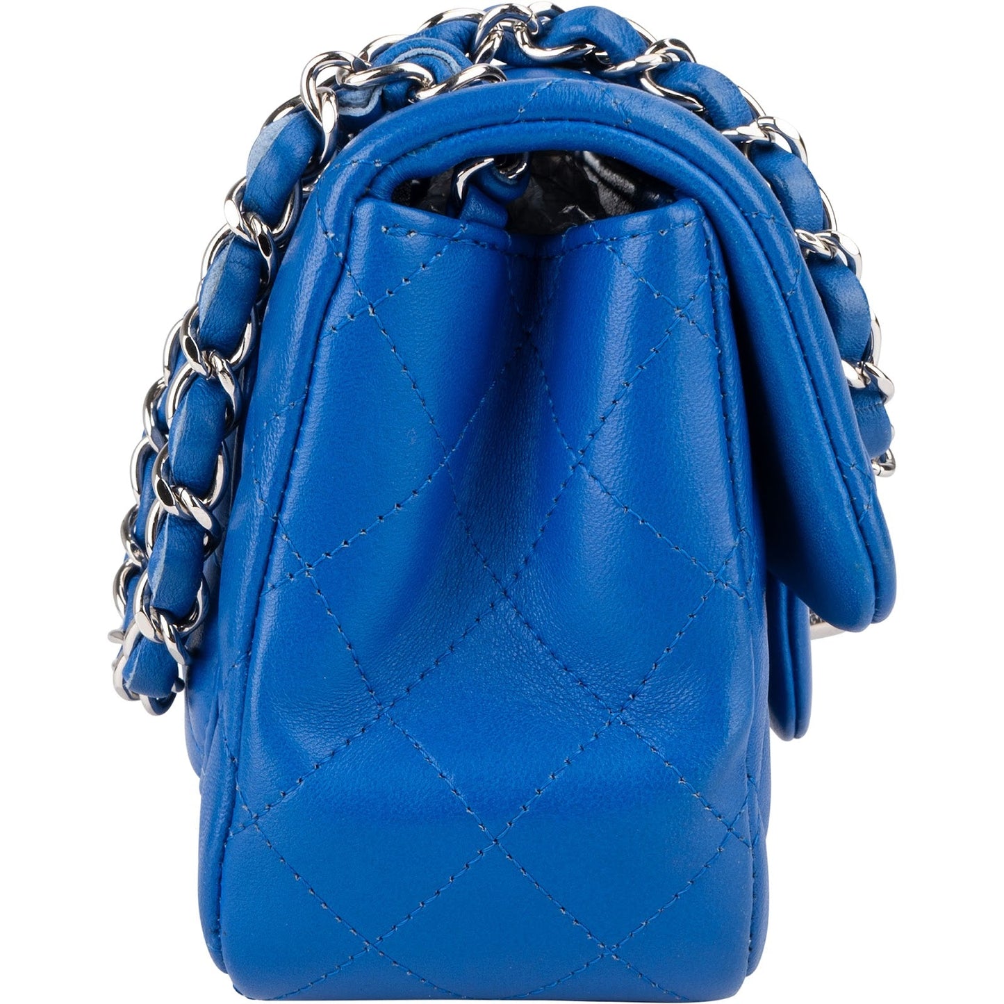 Chanel Quilted Lambskin Mini Single Flap Crossbody Bag