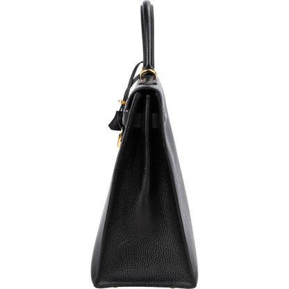Hermès Ardennes  Leather Kelly 35 Sellier Handbag GHW