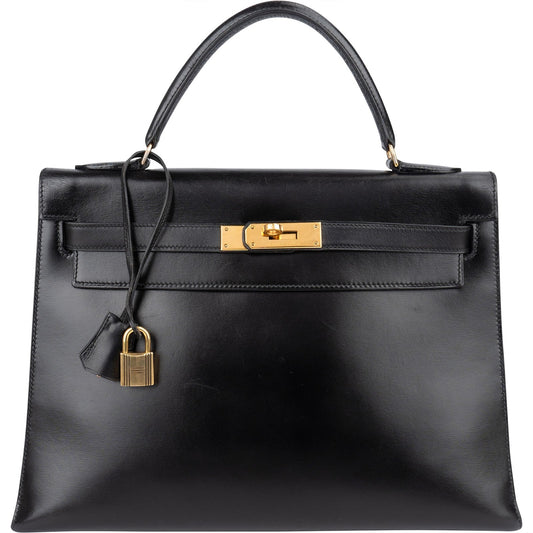 Hermès Box Calf Leather Kelly 32 Handbag