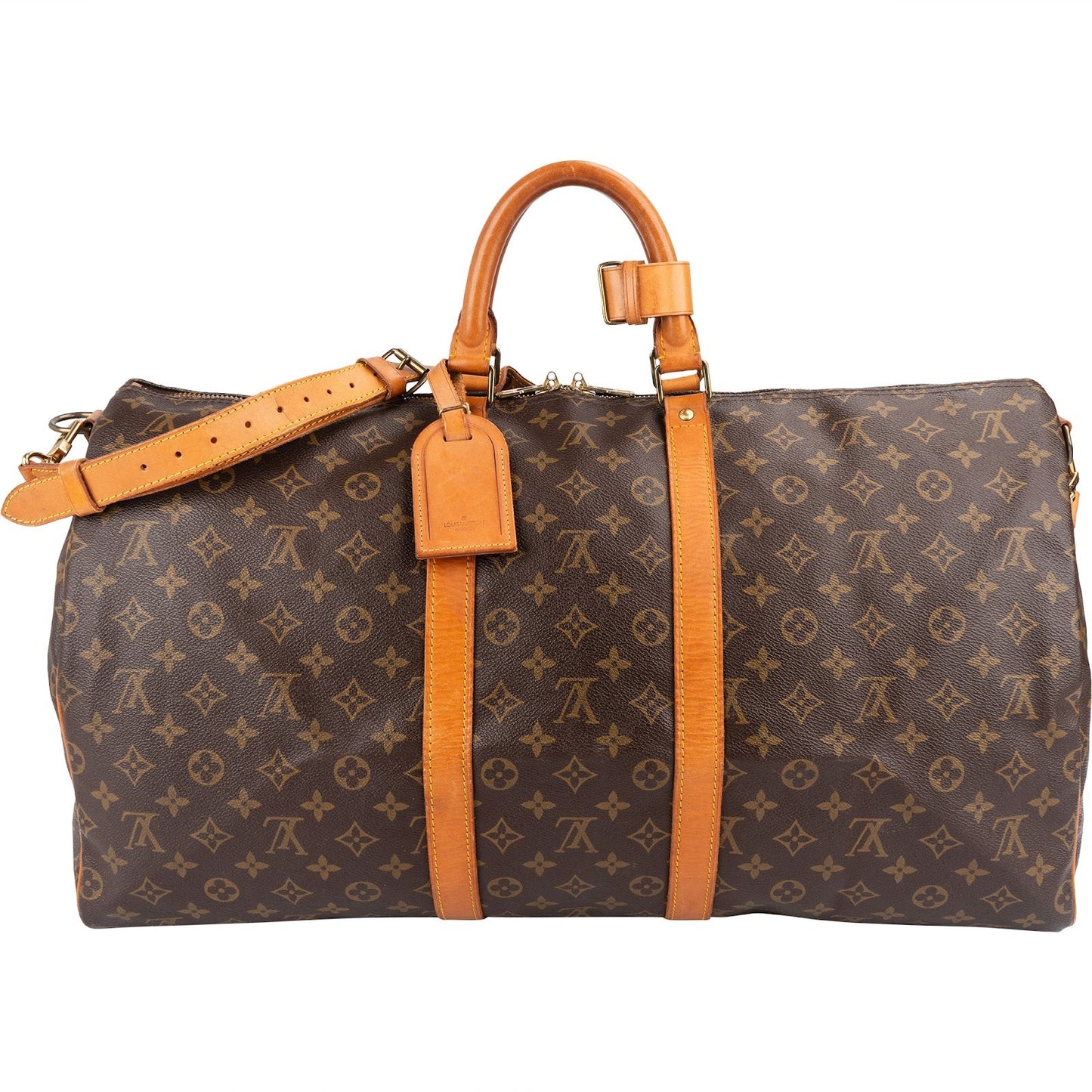 Louis Vuitton Monogram Canvas Keepall 55 Bandoulière Travel Bag