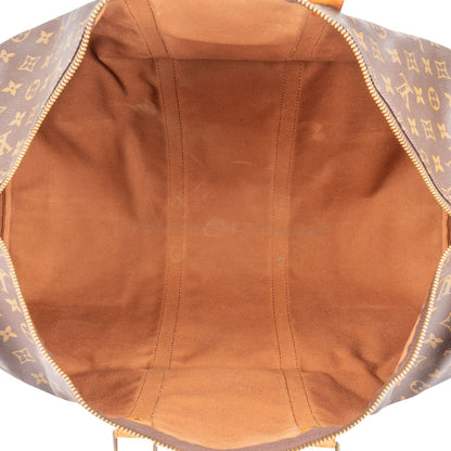 Louis Vuitton Monogram Canvas Keepall 55 Bandoulière Travel Bag