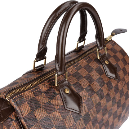 Louis Vuitton Monogram Damier Ebene Speedy 30 Handbag