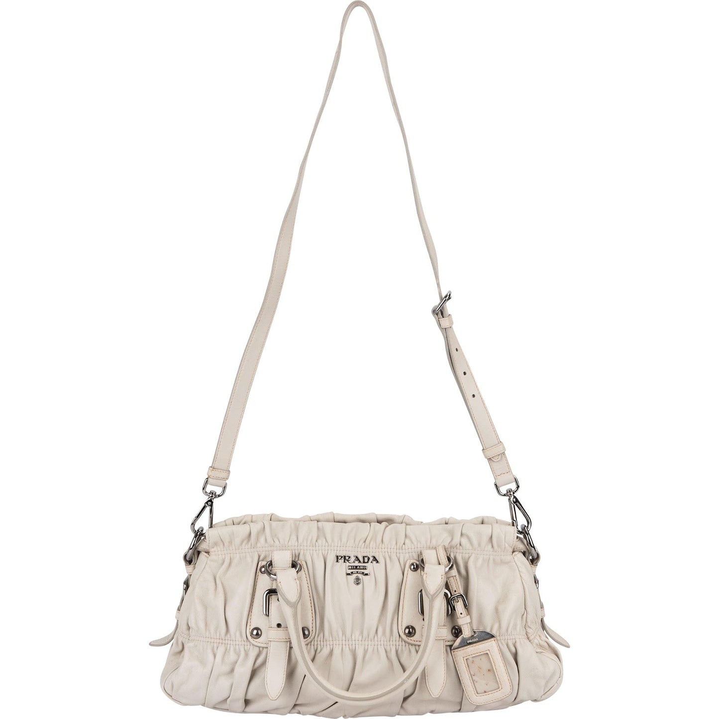 Prada Nappa Gaufre Leather Satchel Handbag