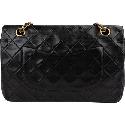 Chanel Quilted Lambskin 24K Gold Medium Double Flap Shoulder Bag