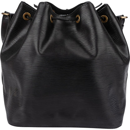 Louis Vuitton Noir Epi Leather Sac Noé Petit Shoulder Bag